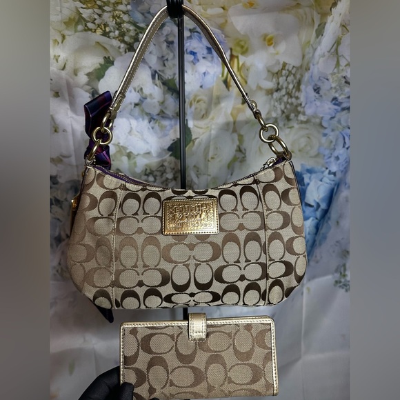 Authentic Rare Coach Poppy Tartan Plaid Glam Purse NWOT & Coach Est 1941 wallet - Picture 4 of 17